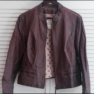 Anthropologie leather jacket